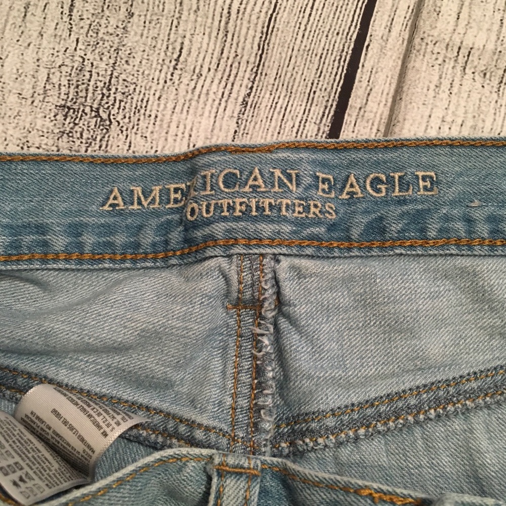 American Eagle Hi Rise Festival Distressed Shorts - Picture 6 of 13